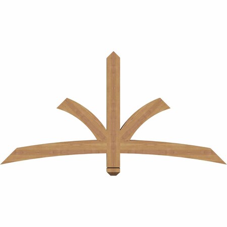 Ekena Millwork Davenport Timber Gable Bracket, Western Red Cedar, 60"W x 30"H x 3 1/2"D x 3 1/2"F, 12/12 Pitch GBW060X30X0404DAV00SWR